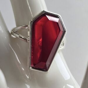 ⚰️ Red Coffin Ring